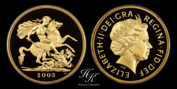 Gold proof quintuple sovereign 2003 “Elizabeth” Great Britain