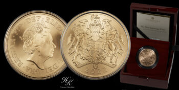 Gold BU QUINTUPLE Sovereign (5 POUNDS) 2022   Great Britain