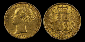 Gold sovereign 1869 “SHIELD” Great Britain