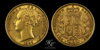 Gold shield sovereign 1885 SYDNEY “Victoria” Australia