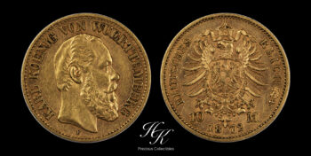 χρυσό 10 mark 1872 F Karl Koenig Γερμανία