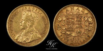 Χρυσό 5 δολάρια 1912 “Βασιλιάς Γεώργιος V” Καναδάς