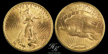 Χρυσό 20 δολλάρια 1922  “Saint Gaudens”  Ηνωμένες Πολιτείες