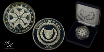 Silver proof 5 EURO “EU PRESIDENCY ” Cyprus