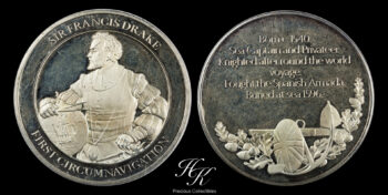 Ασημένιο Μετάλλιο ‘Sir Francis Drake’s Circumnavigation’ Μεγάλη Βρετανία