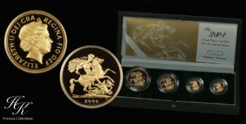 Gold proof sovereign set 2004 “Elizabeth” Great Britain
