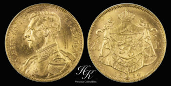 20 Francs 1914 gold coin “King Albert I” Belgium
