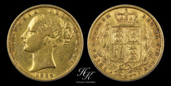 Gold shield sovereign 1862 “Victoria” Great Britain
