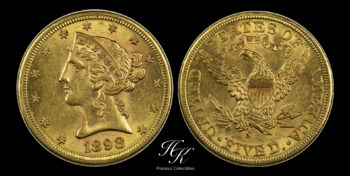 Gold 5 dollars LIBERTY 1898 SAN FRANCISCO  USA