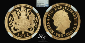 The Gold Proof 1/4 (quarter) Sovereign 2022 NGC PF70 ULTRA CAMEO !First Releases! Great Britain