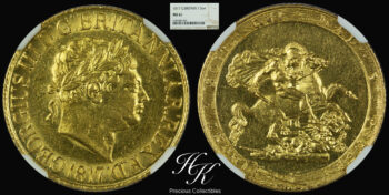 Gold sovereign 1817 “George III” NGC MS61 Great Britain