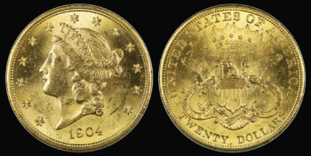 20 Dollars 1904 Gold UNCIRCULATED “Liberty”   USA