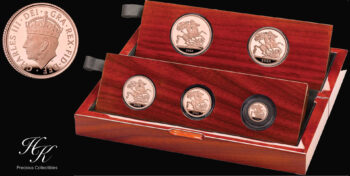 5 coin gold proof Set Coronation Charles III 2023 Great Britain Britain