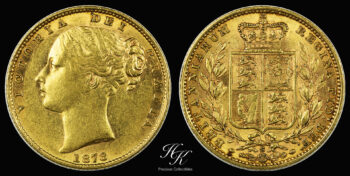 Gold shield sovereign 1878 S Sydney Australia