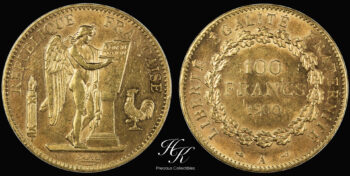 Gold 100 francs 1900 A “Angel” France