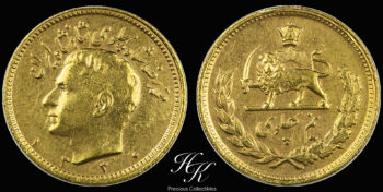 Gold 1/2 (half) Pahlavi 1951 (1330) Iran