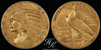 Gold 5 Dollars 1911 Indian Head USA