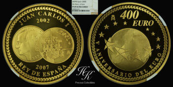 Gold 400 Euros – Juan Carlos I – NGC PF69 ULTRA CAMEO Spain