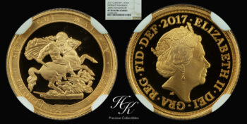 Gold proof quarter (1/4) sovereign 2017 “ELIZABETH” NGC PF70 ULTRA CAMEO Great Britain