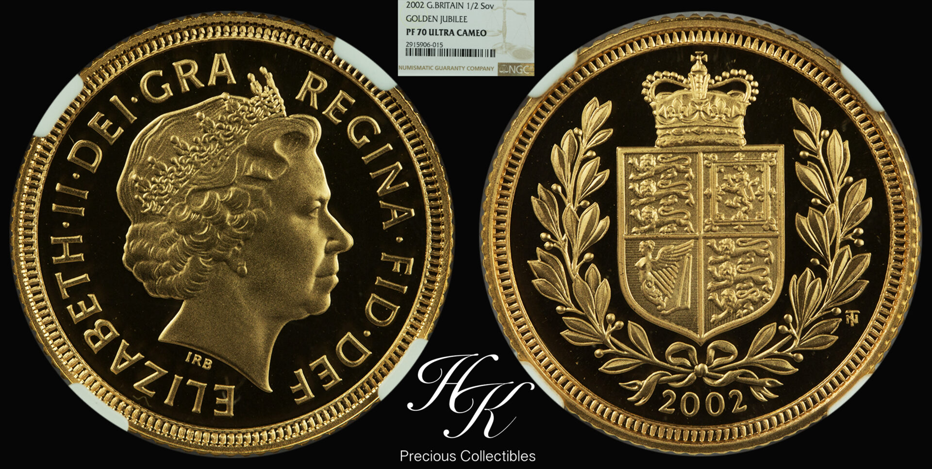 2002 half sovereign pf70