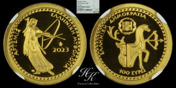 100 euros 2023 gold proof coin “Artemis”  Greece