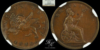Lepton 1849 NGC MS62BN Ionian Islands Greece