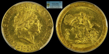 Gold Sovereign 1820 PCGS MS61 “George III” Great Britain