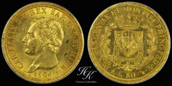 Gold 80 Lire – Carlo Felice – 1826 Sardinia ITALY