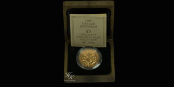 Gold Quintuple Sovereign (5 pounds) 1989 “Elizabeth”   Great Britain