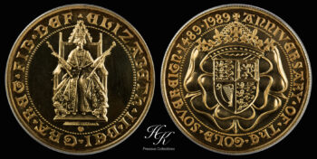 Gold Quintuple Sovereign (5 pounds) 1989 “Elizabeth”   Great Britain
