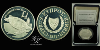 Silver proof Pound  “WWF” 1997 Cyprus