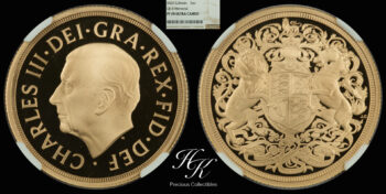 Gold proof sovereign  Elizabeth II (Charles III) Memorial 2022 NGC PF 70 ULTRA CAMEO Great Britain