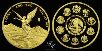 Gold PROOF 1 Onza “Libertad” 2010 Mexico